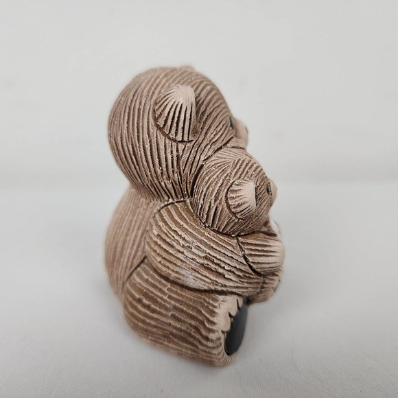 Artisania Rinconada Teddy Bear Uruguayan Hand Carved Pottery Vintage Figurine - Picture 7 of 9